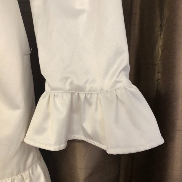 AUTHENTIC BEBE Gorgeous White Satin Lightweight Coat: Size M - Picture 8 of 14